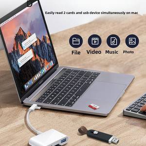 Lecteurs de cartes pour téléphones portables, tablettes, adaptateurs de caméra Type-<span class=keywords><strong>C</strong></span>, cartes SD/TF, lecteurs de cartes portables <span class=keywords><strong>USB</strong></span> 3.0 - Product Image 5