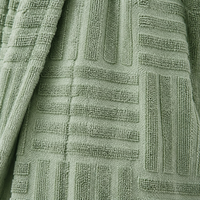 Peignoir en tissu éponge de coton, style kimono, col bleu, super doux et chaud, pour les voyages et les centres de villégiature, avec ceinture, pour femmes, fournisseur
