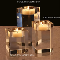 Porte-bougie en cristal personnalisé, bougeoir en verre pour la maison, les mariages, les fêtes, la décoration de Pâques