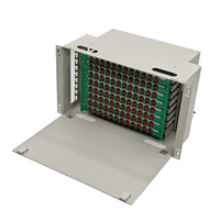 Coffret de distribution optique (ODF) 96 fibres, panneau de brassage fibre optique 19'' pour montage en rack, en acier laminé à froid pour FTTH, FTTx et centres de données
