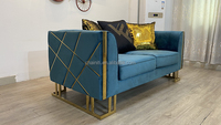 Chainiti Möbel Modulare OEM-Fabrik Direktlieferung Günstiger Preis SOFA-MÖBEL Beige Farbe Samt U-Form C-Form Luxus-Sofas