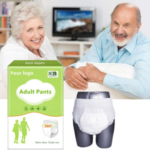 Échantillons gratuits, vente en gros à bas prix, couches jetables ultra épaisses pour adultes, couches-culottes en vrac pour personnes âgées - Product Image 3
