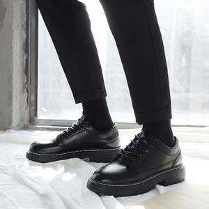 2025 Top luxe concepteur nouvelle mode bout carré chaussures en cuir à lacets respirant anti-dérapant léger décontracté hommes chaussures habillées - Product Image 5