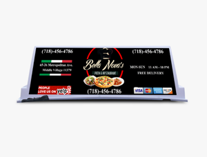 屋外広告用カスタマイズホワイトLEDディスプレイ、低消費電力、屋根・車上・タクシー標識用磁気取り付け - Product Image 5