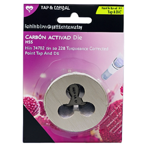 ชุดต๊าปและแม่พิมพ์เกลียวแก๊สแบบกลม HSS TA1702 DIN EN 24231 ISO 228 พร้อมการปรับแต่งค่าความคลาดเคลื่อน - Product Image 2