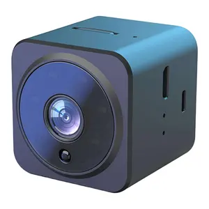 ミニカメラウェブカメラHD1080Pリアルスクエアキューブ内蔵スピーカーUSBカード付きミニカメラwifi接続モバイル