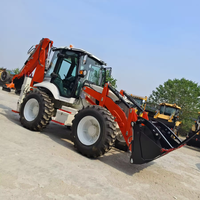 Minipala caricatrice ASV 4x4 con retroescavatore per ristrutturazioni agricole di piccole dimensioni, alimentata a diesel, con cuscinetto del cambio da 1 anno di garanzia, basso costo di trasporto