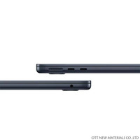 Ordinateur portable Apple Air M3 Slim 2024, écran 15 pouces, processeur quadricœur, 8 Go de RAM, stockage SSD, clavier anglais, accessoires d'origine, presque neuf