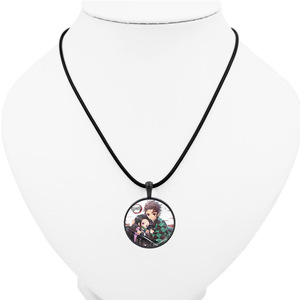 Популярные аниме окружающие аксессуары демон убийца тема время драгоценный камень кулон свитер цепочка Ожерелье - Product Image 2
