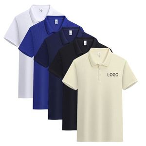 เสื้อโปโลผู้ชายโพลีเอสเตอร์ขายส่ง แห้งเร็ว ซับเหงื่อ เหมาะสำหรับกอล์ฟ ชุดทำงาน กันยับ พิมพ์ลาย โลโก้สั่งทำได้ - Product Image 2