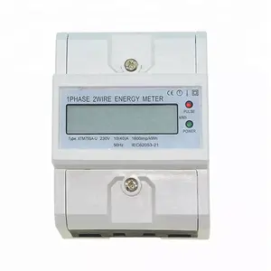 Compteur d'électricité numérique monophasé Din Rail compteur d'énergie