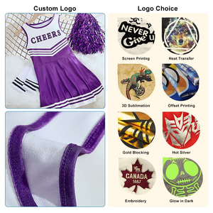 Uniformes de Animadoras Personalizados con Logotipo, Novedades en Color Beige, Trajes de Animadoras para Espectáculos, Actuaciones, Baile, Adultos, Escuela - Product Image 2