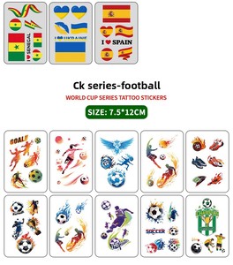 Pegatinas de Tatuajes Temporales con Transferencia de Agua, Diseño de Formas Geométricas para <span class=keywords><strong>Cara</strong></span>/Cuerpo Completo, Ideales para Competiciones Deportivas - Product Image 4