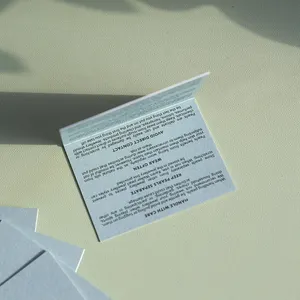 Juego de tarjetas de agradecimiento Premium Tarjetas de felicitación estampadas con papel de aluminio personalizado Tarjetas de Acción de Gracias con sobres