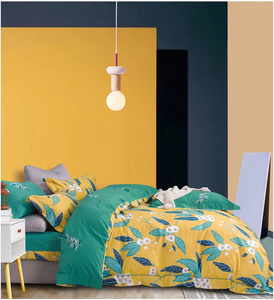 Conjuntos de Capa de Edredom de Algodão Estampado, Conjuntos de Lençóis Personalizados Macios, 3 ou 4 Peças, Conjuntos de Cama de Algodão Estampado com Fronha - Product Image 6