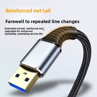 Câble d'extension de données USB 3.0 mâle-mâle, double tête pour boîtier de disque dur mobile, charge et connexion au refroidisseur d'ordinateur portable