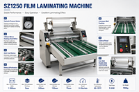 Machine à plastifier grand format SZ1250 1200 mm, plastifieuse à film BOPP, type industriel