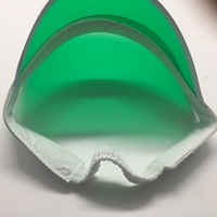 Casquette de soleil en PVC transparente personnalisée avec logo, visière sport en plastique pour événements estivaux, vente en gros