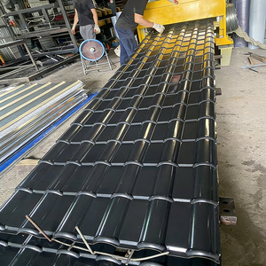 Lastra Ondulata in Alluminio Eco-Sostenibile Stile <span class=keywords><strong>Spagnolo</strong></span>, Tegola in Lega di Alluminio Resistente al Vento per Ville/Negozi nel Deserto del Medio Oriente - Product Image 5