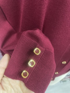 Bottone Speciale per Parte Anteriore e Maniche e Cardigan con Tasche, Classico Scollo a V con Tasche, Oltre 350 Opzioni di Colore, Maglione Semplice da <span class=keywords><strong>Donna</strong></span> - Product Image 5