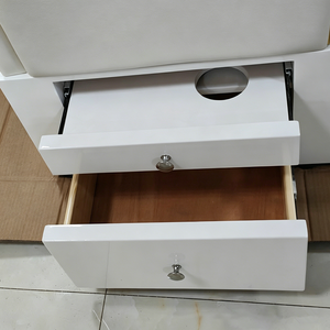 Nouveau mobilier de salon de manucure, chaises de pédicure de luxe, plateforme blanche, chaise de pédicure massante Doshower, spa pour les pieds - Product Image 3