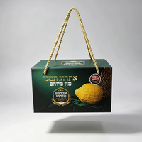 Boîte cadeau en carton rigide magnétique noir pliable avec logo personnalisé, boîte à fruits