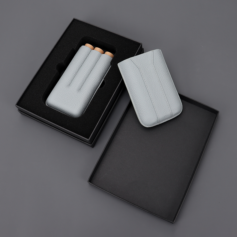 Роскошная черная коробка для сигар 2022, индивидуальные коробки для сигар, оптовая продажа, коробка для сигар, Высококачественная кожаная картонная коробка для сигар