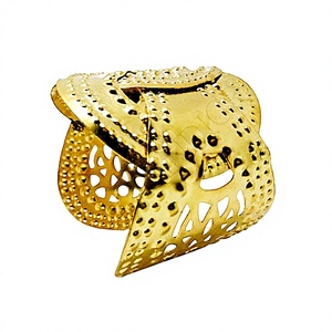 Brazalete de Alambre de Latón Chapado en Oro de Alta Calidad, Brazalete Ancho con Diamantes y Perlas, Artesanía Directamente de la India, Regalos del Fabricante - Product Image 3