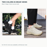 Sepatu Jalan Pria dengan Tali dan Bagian Atas Berbahan Mesh serta Midsole EVA untuk Penggunaan Sehari-hari