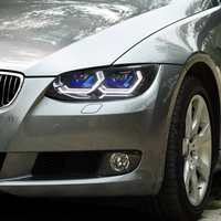 Ensemble de phares LED KGKB pour BMW Série 3 E92 E93 320i 325i M3 2007-2010 Nouveau style Spoon Style Double projecteur Plug & Play