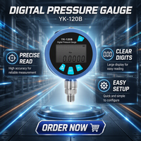Manómetro Digital Yunyi YK-120B de Alta Precisión 0.02% FS con Sensor de Cuarzo para Calibración