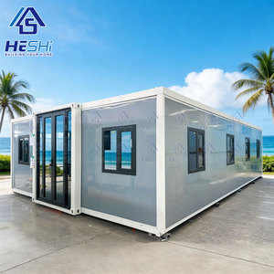 บ้านสำเร็จรูปทรงสี่เหลี่ยมผืนผ้า HESHI โมดูลอยู่อาศัยแบบขยายได้ขนาด 20 ฟุต 40 ฟุต สำหรับขาย - Product Image 1