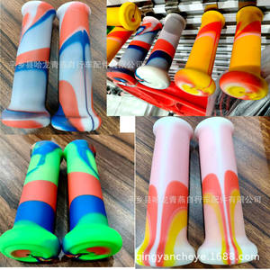 Poignées de guidon de vélo 22,2 mm en TPR souple antidérapantes, accessoires pour vélos d'enfants - Product Image 1