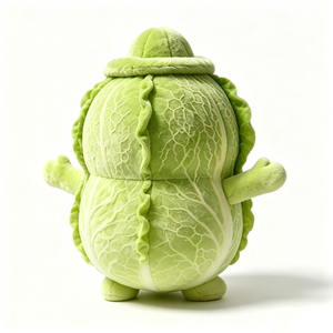 Peluche de lechuga personalizado, peluche de verdura, peluche de personaje de repollo verde, juguete de peluche con temática de comida - Product Image 4