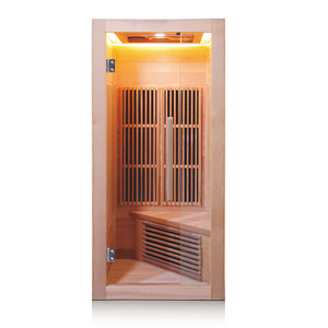 Sauna de infrarrojos de espectro completo, sala de Sauna de infrarrojos lejanos de madera para 1 persona, calentador interior, Saunas, hogar y familia - Product Image 4
