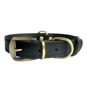 Collar para mascotas de cuero genuino de lujo al por mayor, elegante, clásico, sencillo, hecho a mano con característica separable, aleación suave para gatos y perros - Product Image 6