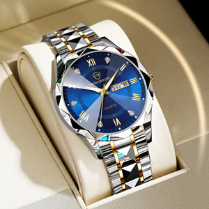 Montre de luxe pour homme, neuve, en alliage, à quartz, cadran de 28 mm, étanche 30 m, double <span class=keywords><strong>calendrier</strong></span>, lumineuse, style business - Product Image 1
