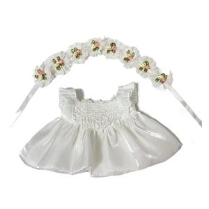 ชุดตุ๊กตา30ซม. ที่คาดผมดอกไม้พลาสติกและชุดแต่งงานเปลี่ยนตุ๊กตาหมีคู่สำหรับงานแต่งงานงานปาร์ตี้ตุ๊กตา - Product Image 5