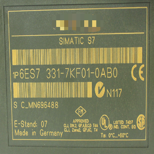 Module d'entrée analogique S7 6ES7 331-7KF01-0AB0, module d'entrée analogique S7 6ES7 331-7KF01-0AB0, contrôleur PLC industriel automatique - Product Image 1