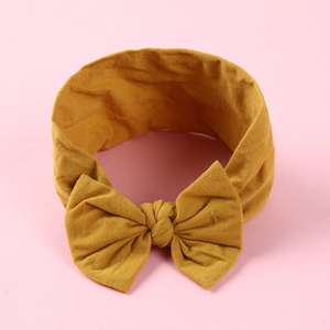 Bandeau <span class=keywords><strong>plat</strong></span> en nylon de couleur unie pour enfants Bandeau doux aux couleurs personnalisables pour l'Europe et les États-Unis - Product Image 5