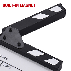 Kampho ฟิล์มอะคริลิค clapboard ลบขนาดกะทัดรัดดูหนังทีวีผู้กำกับฉากการกระทำ clapper BOARD กระดานชนวนสำหรับการบันทึก - Product Image 4