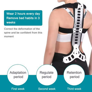Korektor tulang punggung skoliosis, korektor tulang belakang tulang belakang yang dapat disesuaikan, perawatan bingkai punggung panjang untuk duduk buruk - Product Image 5
