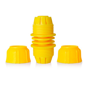 Conector de Reparación Rápida Guoma Ruixiang de Plástico Amarillo de 6 Puntas para Tuberías de Agua, Manguera de PVC para Grifos, 70x39mm - Product Image 2