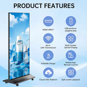 Display Digitale LED Autoportante per Interni, Risoluzione 4K, Leggibile alla Luce Solare, Schermo Pubblicitario Portatile con Supporto da Pavimento - Product Image 5