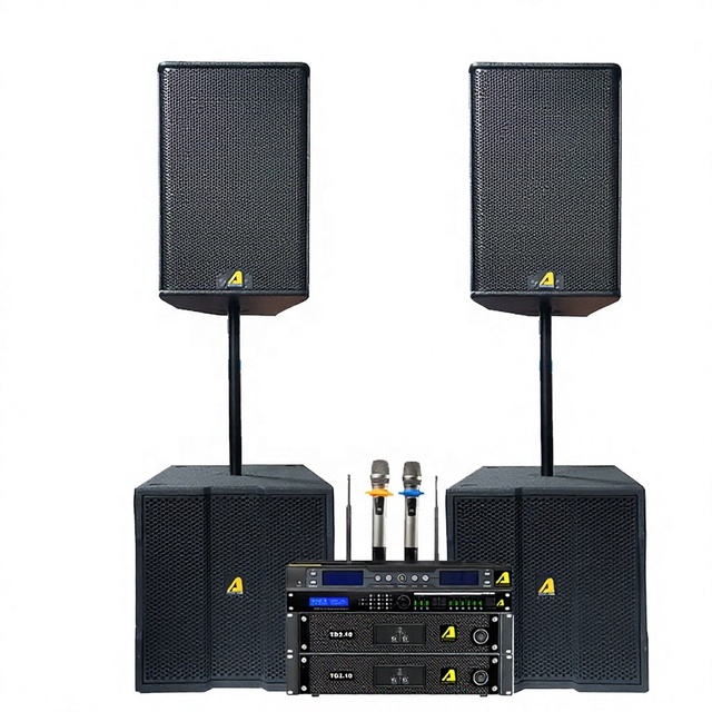 PS15 + KA18A Professional Audio System - (2+2) Active Speaker Set: 2x15 Inch Top & 2x18 Inch Subwoofer, 1400W Birch Plywood