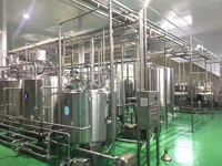 Ligne de transformation du lait pasteurisé professionnelle 500-20000L/H