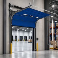 Porte sectionnelle verticale électrique industrielle automatique isolée pour entrepôt commercial