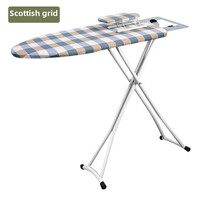 Planche à repasser professionnelle haut de gamme en métal, pliable, pour la maison, avec tabouret, type sur pied, pour hôtel et vêtements