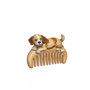 Cepillo de cerámica al por mayor para el cuidado de mascotas con diseño de cachorro para perros y gatos, masajeador, desenredante, control de la caída del pelo, peine para la circulación sanguínea - Product Image 2