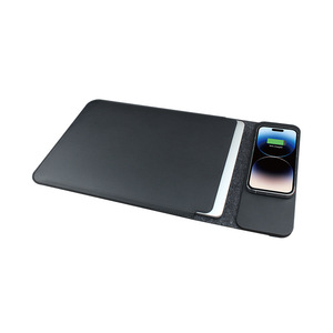 Funda Protectora de Cuero PU para Laptop con Carga Inalámbrica, para MacBook Air Pro 13 14 15.6 Pulgadas, Venta al Por Mayor, Directo de Fábrica OEM - Product Image 4